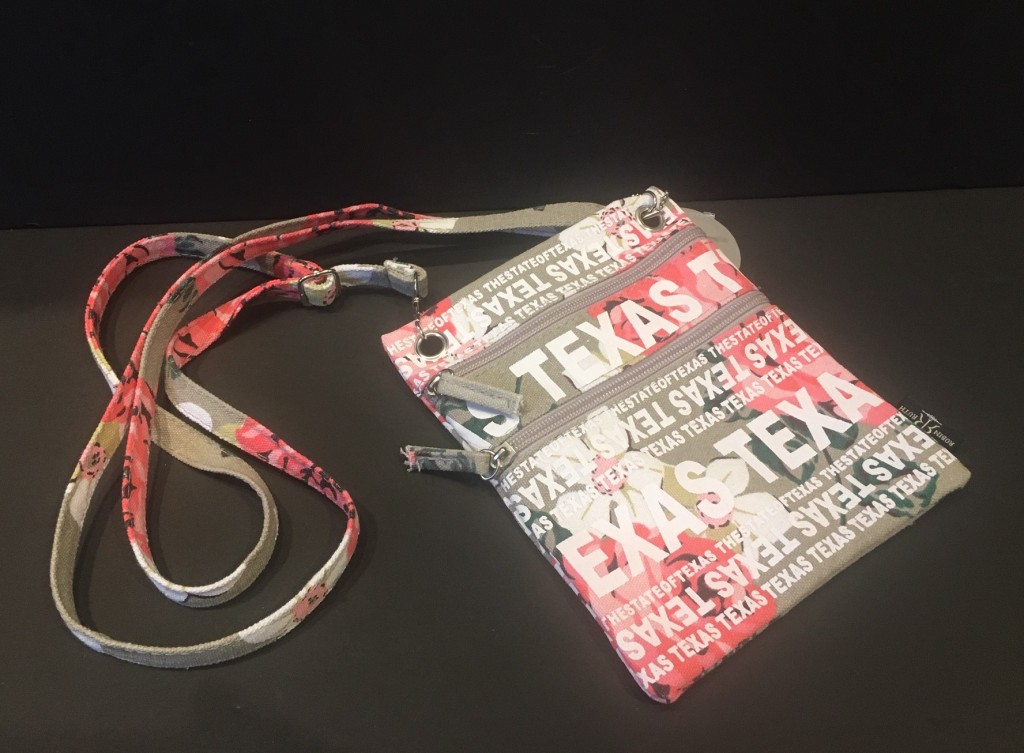Crossbody Bag, Pink Floral | Texas Star Trading