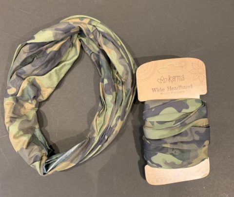Headband/Face Mask Option/Camo