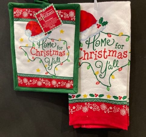 Home for Christmas Towel or Pot Holder