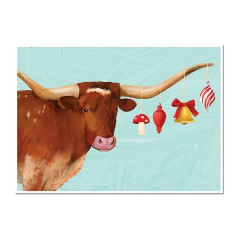 Christmas Boxed Cards, Longhorn