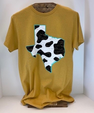Texas Cow Print T-Shirt