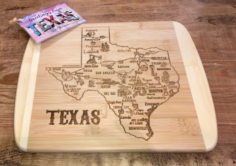 Cutting and Serving Board/Texas Map