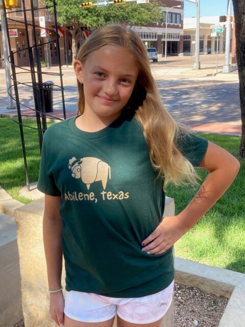 Abilene Buffalo with Hat Kids Shirt