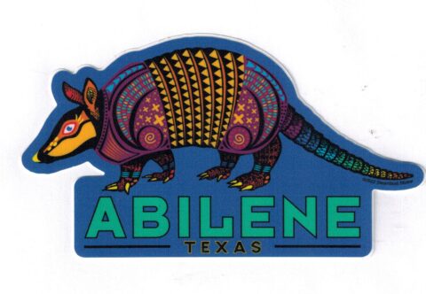 Sticker, Abilene Armadillo