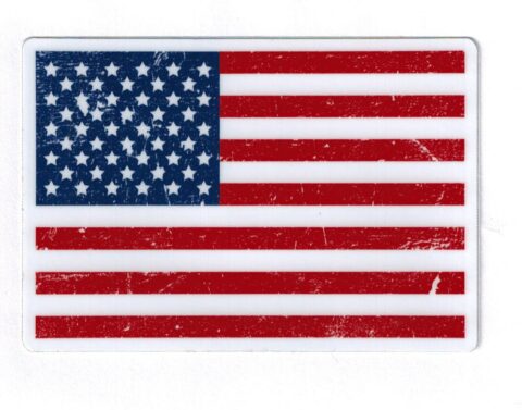 Sticker, USA flag