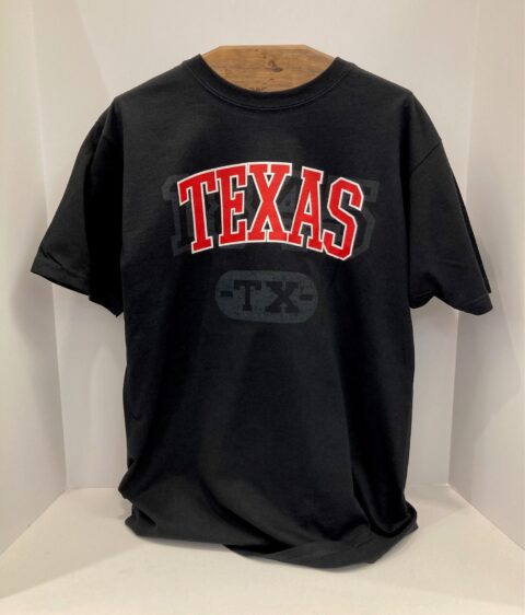 T-Shirt, Texas Red & Black