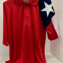 Polo Shirt for Men, Texas Flag sleeve
